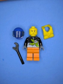 LEGO City: Orange Powerboat - From 60085 - Boat & Driver Only - No Box/Manual