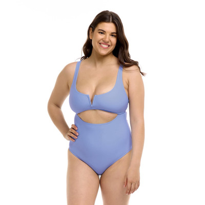 Body Glove Smoothies Eli One Piece Swimsuit Women s Size US XL Periwinkle NWT