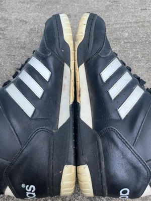 1992 Adidas Hangtime High Black Basketball Shoes 9.5 Men's