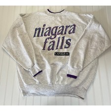 Vintage Niagra Falls Canada Sweatshirt 80s 90s Travel Tourist Unisex Large / XL
