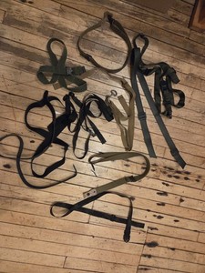 Lot of adjustable 2pt rifle slings, mixed makes and lengths