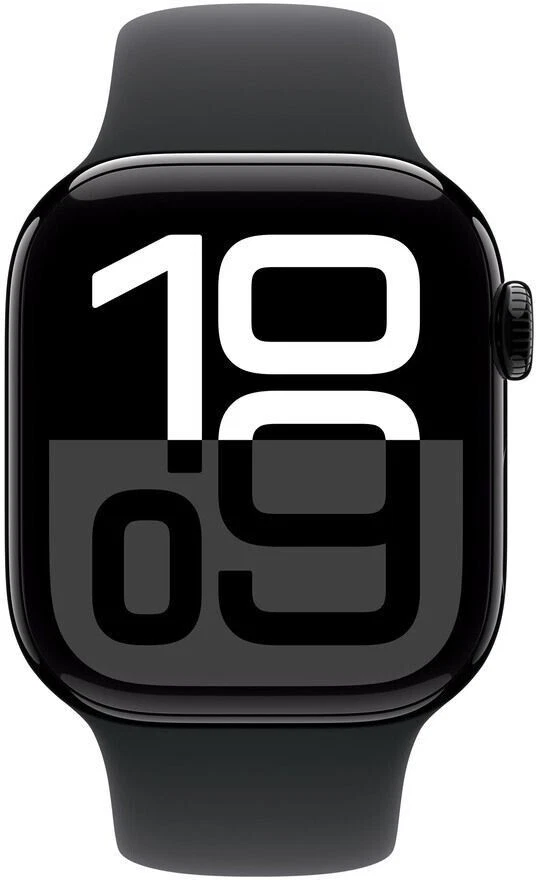 APPLE Watch S10 GPS 42 mm Alugehäuse Sportband M/L Schwarz MWWF3QF/A B-Ware, Foto 2 von 3
