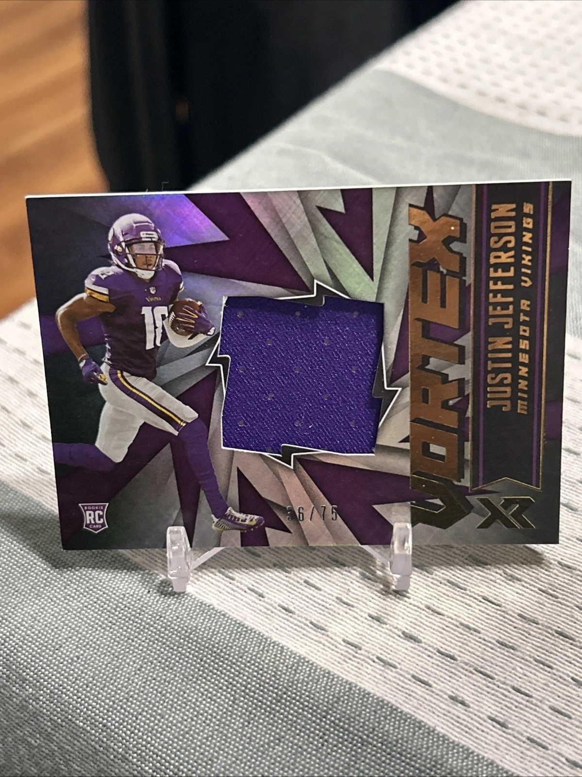 Justin Jefferson Panini XR Vortex Materials #VX11 Base