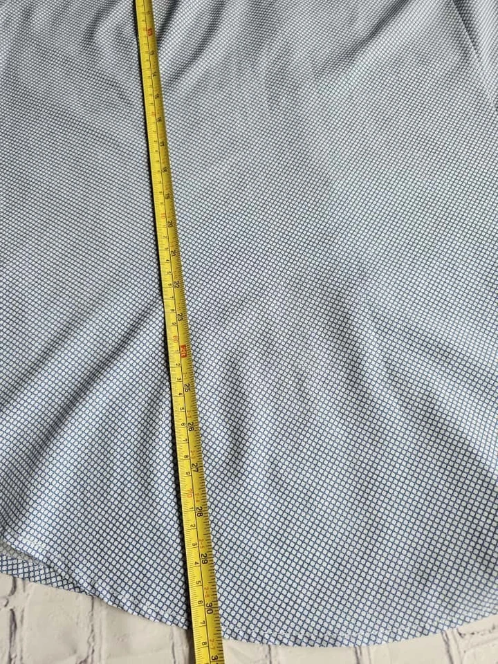 Camisa de vestir Report Collection X4 Performance elástica para hombre XL 17 34/35 Blue Geom Foto 3 de 4