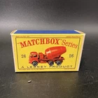 Matchbox Lesney #26 Cement Mixer Truck Lorry BOX ONLY - NO TRUCK
