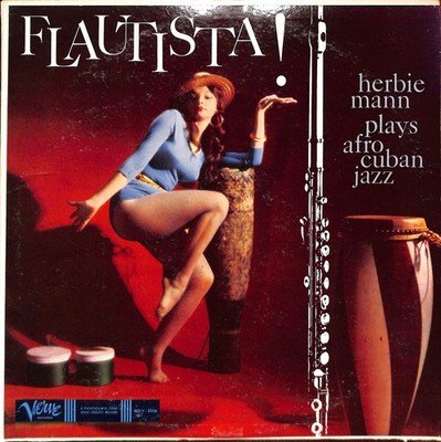 LP - Flautista! Herbie Mann Plays Afro-Cuban Jazz - Verve Records   MG V-8336