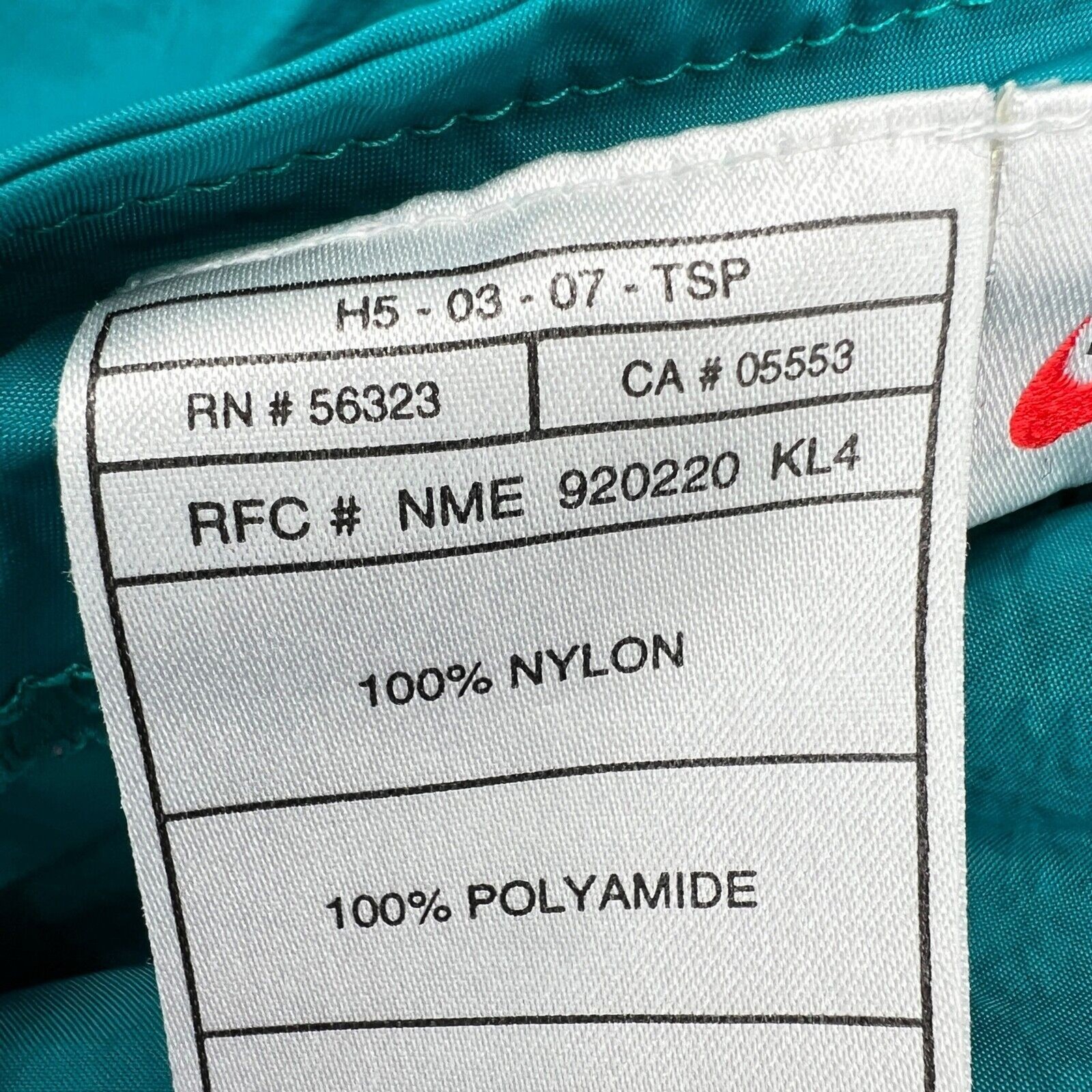 Vintage 90s Nike Reversible Anorak Windbreaker Jacket Teal Blue 1/4 Zip Womens S image 8