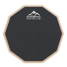 Practice Drum Pad 8 Inch Double Sided Silent Silicone Dumb Drum Black