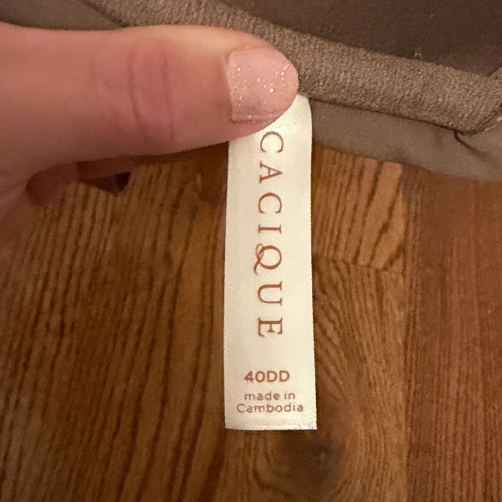 Cacique Lightly Lined Full Coverage Brown Women's… - image 4