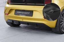Heck Ansatz Spoiler Tuning Diffusor Carbon Look für VW up! (Facelift) HA244-C
