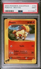 2003 POKEMON AQUAPOLIS #102 PONYTA-REVERSE FOIL  PSA 9 Pop 28 on eBay