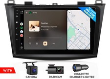 9 in Android 14 for Mazda 3 2010 2011 2012 2013 CarPlay Head Unit Radio GPS IPS