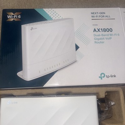 TP-LINK Aginet (EX230v) AX1800 Dual Band Wi-Fi 6 Gigabit VoIP Router