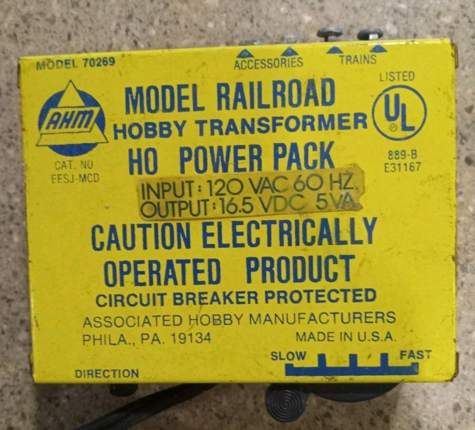 Model Railroad Hobby Transformer, HO Power Pack | eBay