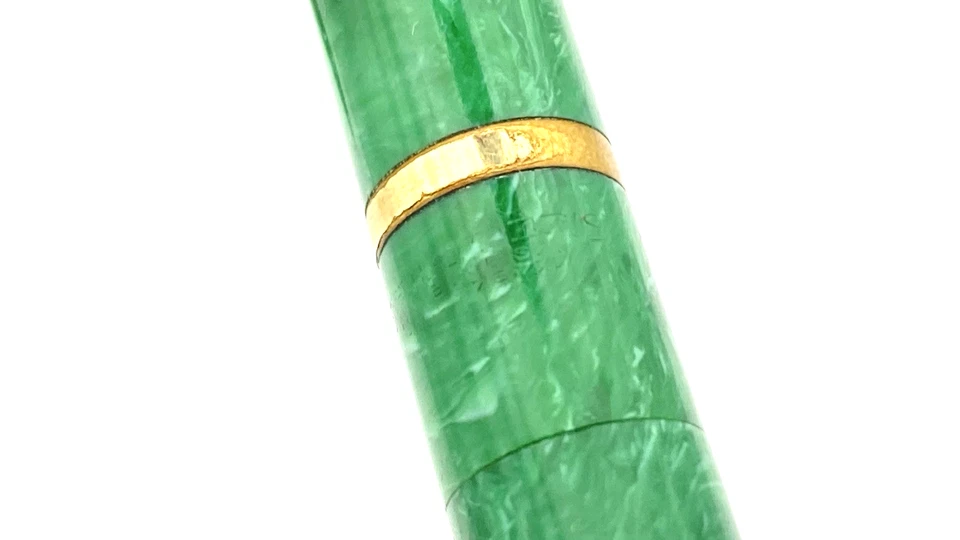 VINTAGE SHEAFFER OVERSIZE BALANCE MECHANICAL PENCIL IN JADE GREEN GOLD TRIM USA - Image 4 of 4