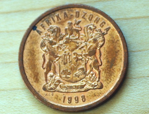 1998 South Africa 5 Cents Blue Crane - Picture 2 of 4