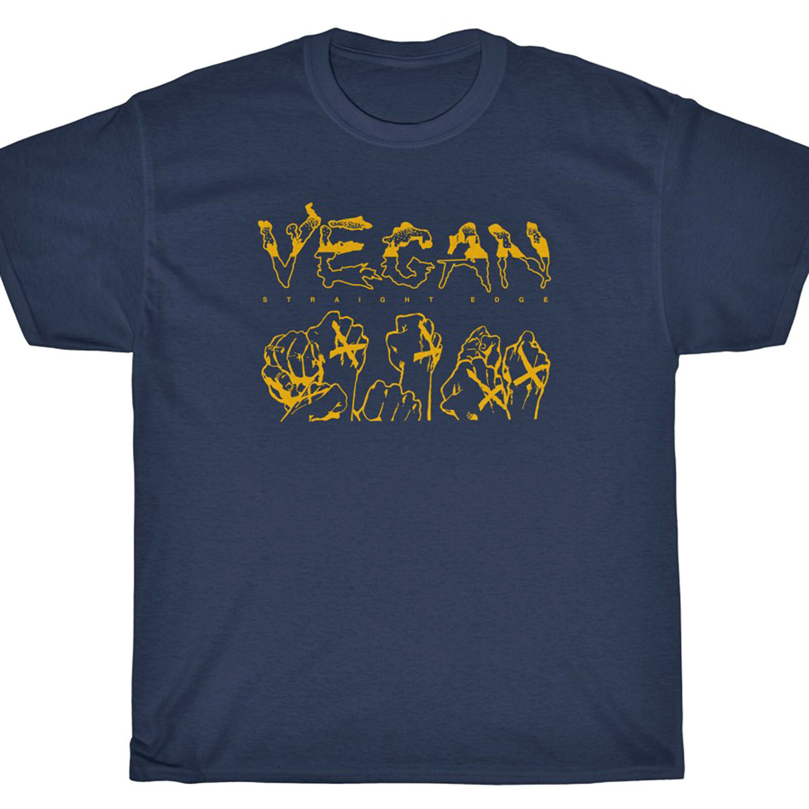 Vegan Straight Edge T-Shirt - schism new york crew hardcore NYC sxe judge
