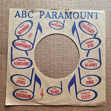 ABC PARAMOUNT Vintage Original Company Sleeve 45 7"