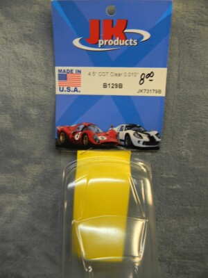 1/24 SCALE CLEAR 4.5'' COT USRA STOCKER .010'' SLOT BODY BY JK PRODUCTS #JK73179B