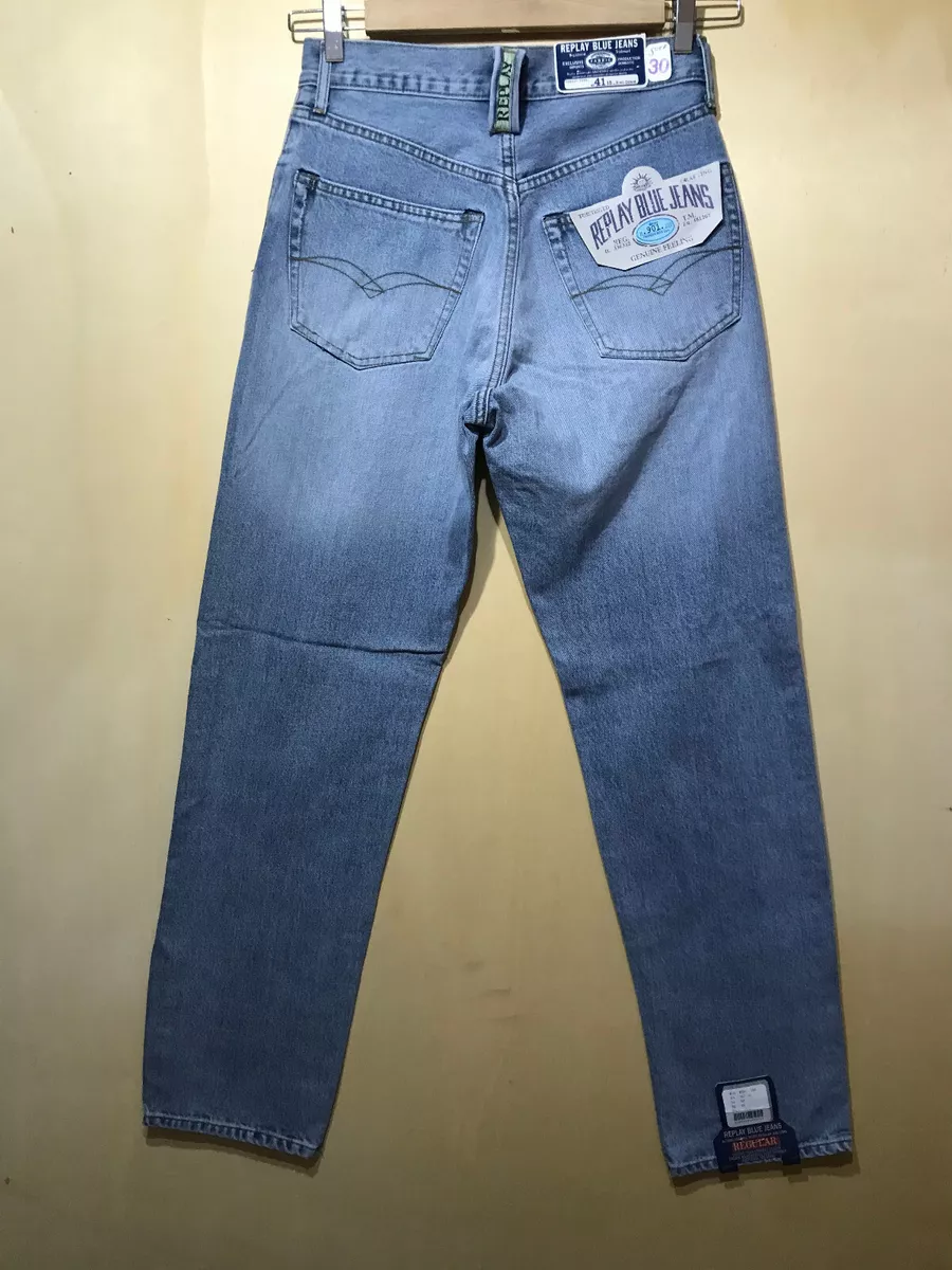 Replay New Mod 901 100 Regular Blue Jeans Denim Ring Vintage Size 30