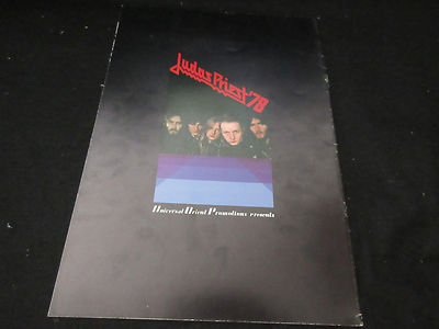 Judas Priest 1978 Japan Tour Book w Glued DBL Ticket OSAKA Rob