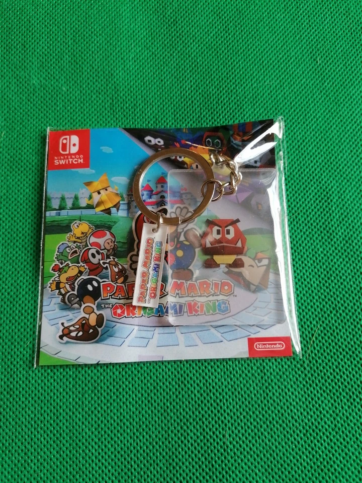 Porte Clé - Keychain - Paper Mario Origami King Nintendo switch neuf  - Photo 1/2