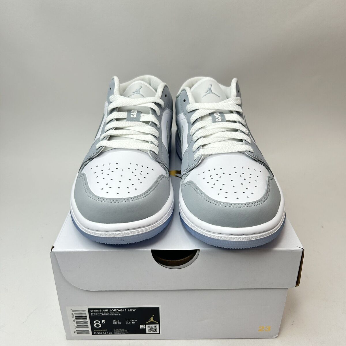 Nike Air Jordan 1 Low Retro WMNS “Wolf Grey/Aluminum” DC0774