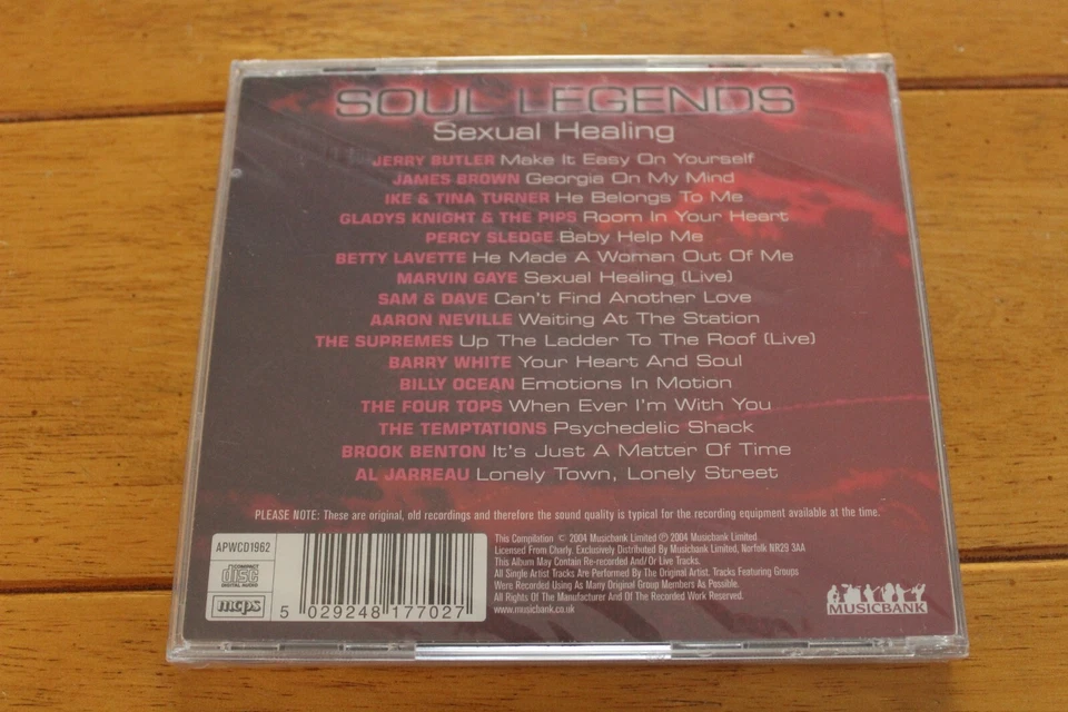 SOUL LEGENDS - SEXUAL HEALING - VARIOUS ARTIWSTS CD [NEW SEALED] - Image 2 of 4