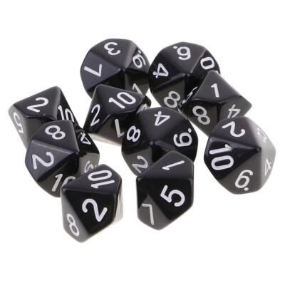 10 Stck. Würfel Polyedrische Würfel Party Spielzeug Tischspiele Glücksspiel Geschenk Requisiten