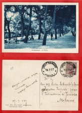 GROTTAMMARE - LA PINETA - CARTOLINA ANTICA FP VG 1927 - ASCOLI PICENO