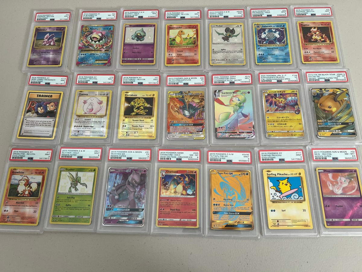 10 PSA Graded Pokemon Card Slab Lot Only - Guaranteed