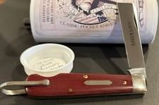 RARE GEC GREAT EASTERN CUTLERY RED LINEN MICARTA NAVY POCKET KNIFE 1/52