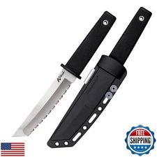 Cold Steel Kobun Serrated 5.5" Japanese AUS8A Stainless Steel American Tanto 
