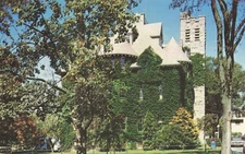 Postcard RI University of Rhode Island Campus Davis Hall Alumni Center Rams