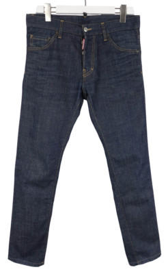 DSQUARED2 Cool Guy Jean Herrenjeans (Eu) 46 Knopf Fly Dunkelblau Taschen