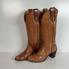 Vintage Justin Eel Skin Cowgirl Boots | Exotic | USA Made | Women’s 7.5 C