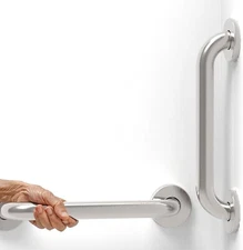 Stainless Steel Bath Safety Grab Bar, ADA Compliant 500lbs Loading Capacity (Chr