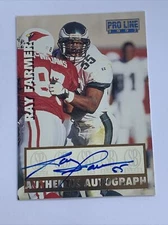 1997 Pro Line Ray Farmer Score Board Authentic Autograph Philadelphia Eagles
