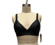 NWT Pilyq Midnight gold stitched Eillie halter top SZ M