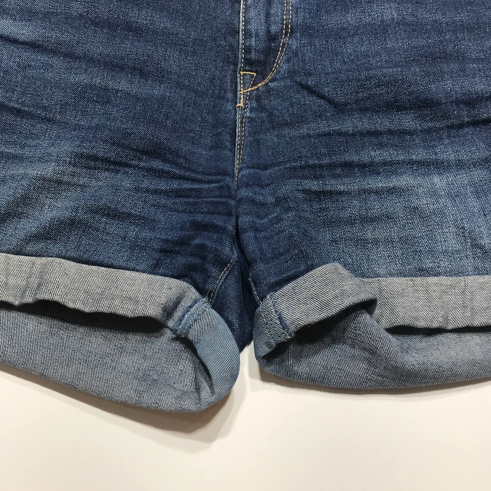 Pantalones Cortos Nanette Lepore Para Mujer Talla 4 Puños Denim Jean Niño Cortos Enrollados Jean Foto 4 de 4