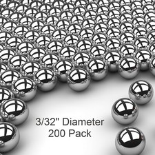 200 3/32" Inch G25 Precision Chromium Chrome Steel Bearing Balls AISI 52100