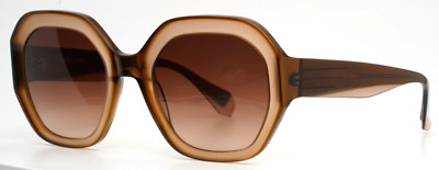 GIGI STUDIOS Bright 6822/2 Brown Womens Geometric Gradient Sunglasses 54-23-145