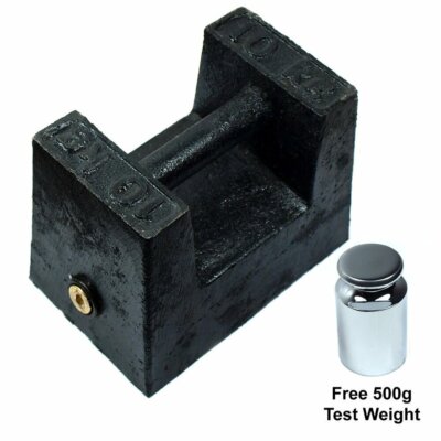 10 KG Cast Iron Calibration Weight with 500g Test Weight