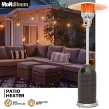 Movable Outdoor Freestanding 41000 BTU Propane Patio Heater Commercial w/Wheels