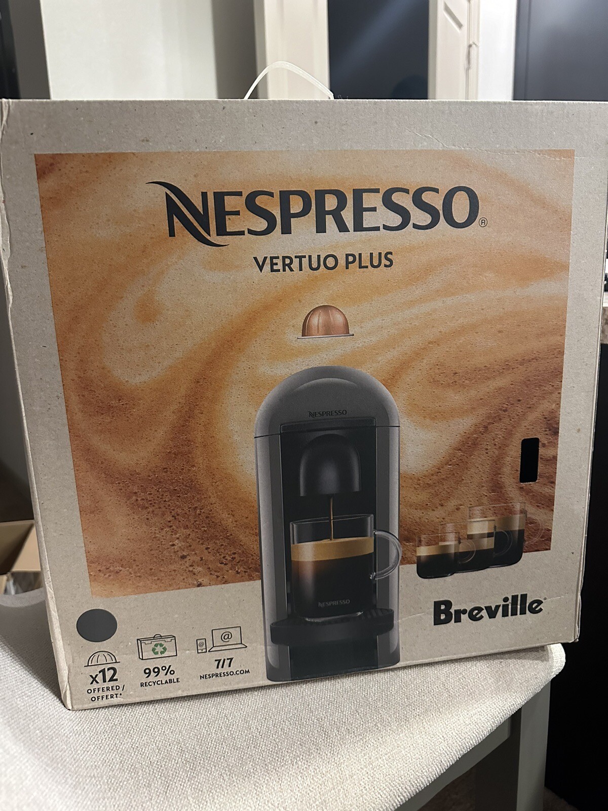 Breville Nespresso Vertuo Coffee and Espresso Machine BNV220CRO1BUC1