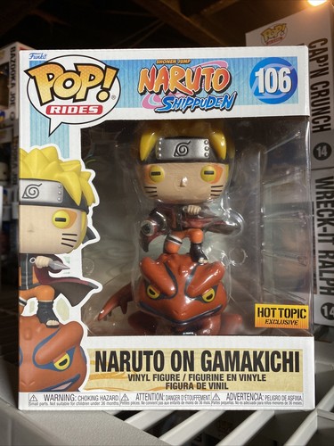 Funko Pop! Naruto On Gamakichi #106 Naruto Shippuden Hot Topic MAY