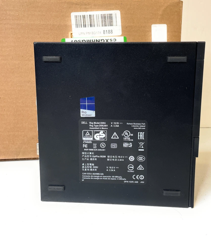 Dell OptiPlex 9020 Mini Desktop Computer, Black, Mode D09U - Image 3 of 4