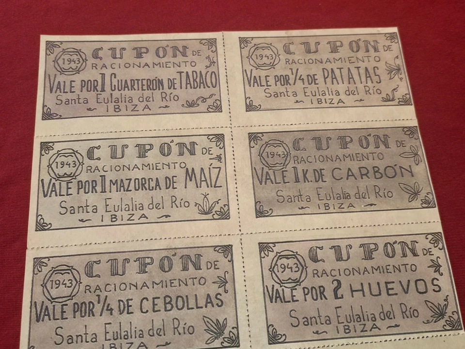 CASCO DE ACERO SEGUNDA GUERRA MUNDIAL ALEMÁN ESPAÑOL AZUL DIV cartel raciones de guerra cupón sello Foto 4 de 4