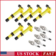 Set of 6 Ignition Coil Pack and Spark Plug For Dodge Ram 1500 3.7L V6 2006-2008
