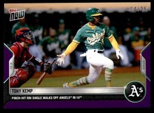 2022 Topps Now Purple Parallel #1011 Tony Kemp Athletics 4/25